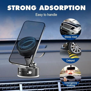 Vacuum Magnetic Suction Phone Holder