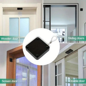 Easy-Install Automatic Door Closer - Adjustable, No-Drill Surface Mount with Sensor for Effortless Closing