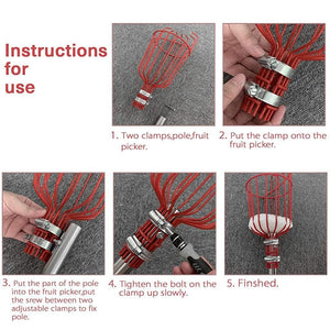 Fruit Picker with Basket