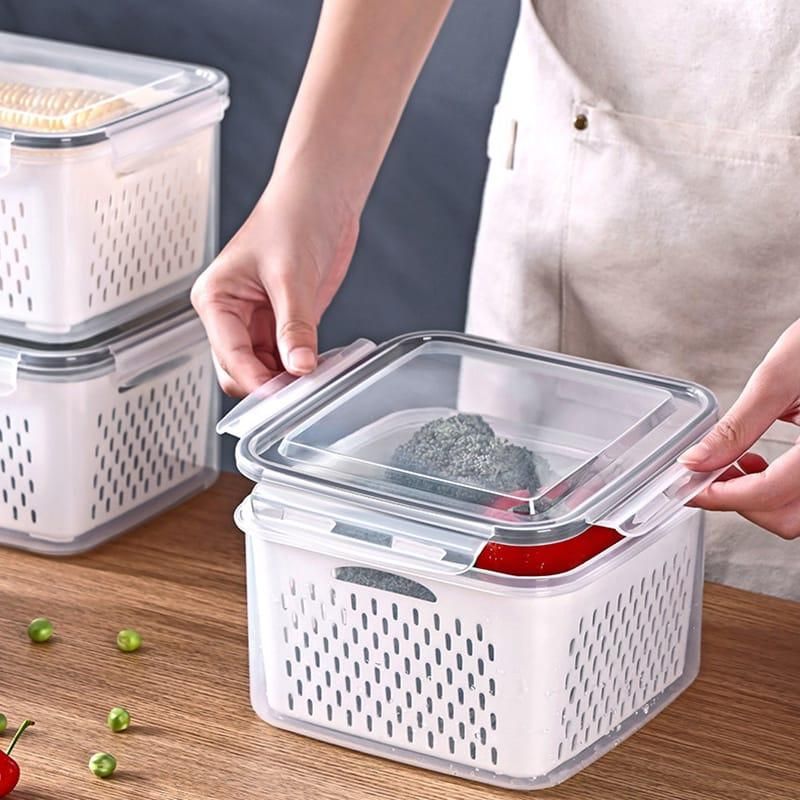 Kitchen Food Storage Containers Set (Pack of 2)